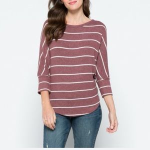 Corina Brushed Doleman Knit Top